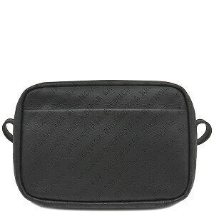 Balenciaga Everyday Camera Bag Black Leather Shoulder Logo Punching